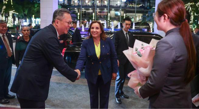 Dina Boluarte inicia actividades oficiales en China