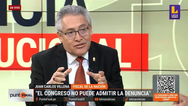 Fiscal de la Nación sobre demanda constitucional contra Boluarte: 