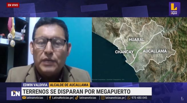 Megapuerto de Chancay: precios de terrenos suben de S/50 el m2 a USD 200, informa alcalde de Aucallama