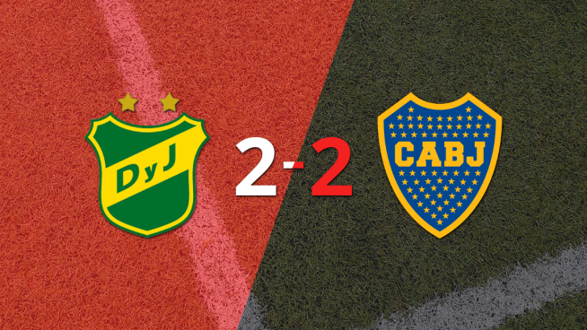 Defensa y Justicia empató 2-2 en casa con Boca Juniors