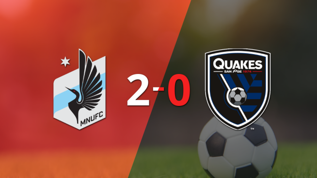 Minnesota United dominó a San José Earthquakes con un 2-0 en un partido electrizante