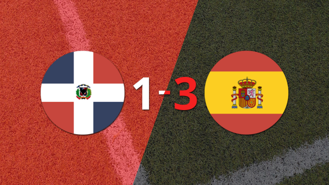 Dura derrota para República Dominicana sucumbe ante la contundencia de España y cae por 3 a 1