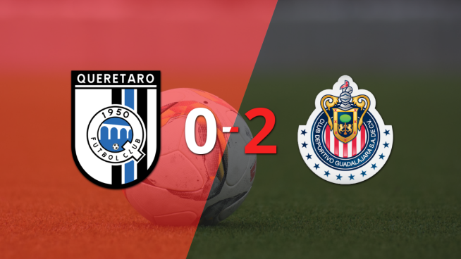 Chivas domina y gana con un sólido 2-0 a Querétaro
