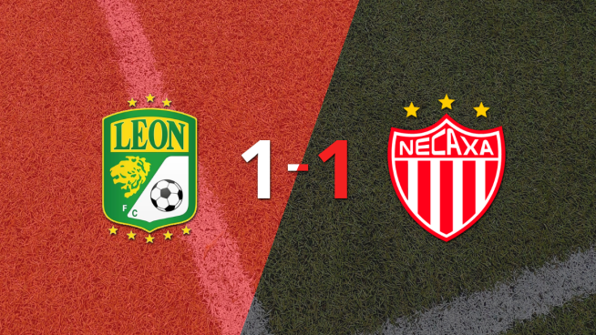 León no pudo en casa ante Necaxa y empataron 1-1