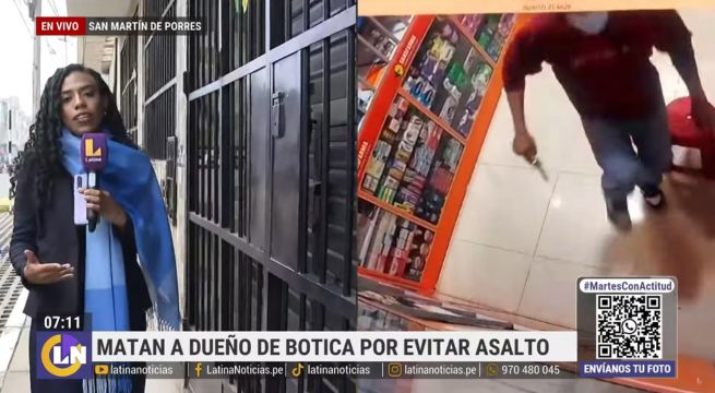 Asesinan a empresario tras resistirse a robo en su botica | VIDEO