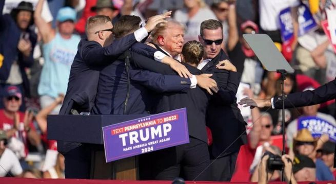 Así fue el intento de asesinato contra Donald Trump en mitin de campaña | VIDEO