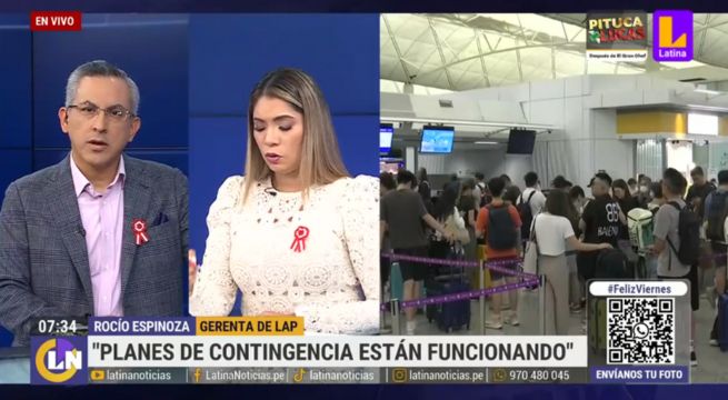¿Vuelos en Perú afectados tras falla informática global? Esto respondió Aeropuerto Internacional Jorge Chávez