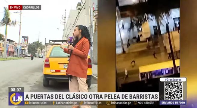 Chorrillos: Barristas de Alianza Lima y Universitario se enfrentaron previo al clásico [VIDEO]