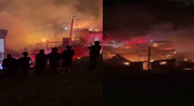 Incendio de grandes proporciones consumió al menos diez casas en Ventanilla