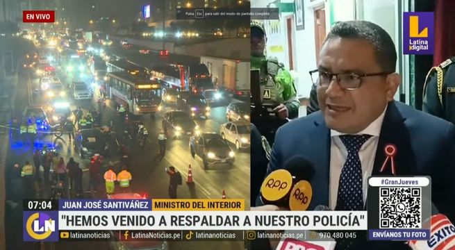 Ministro del Interior respalda a policía que abatió a delincuente