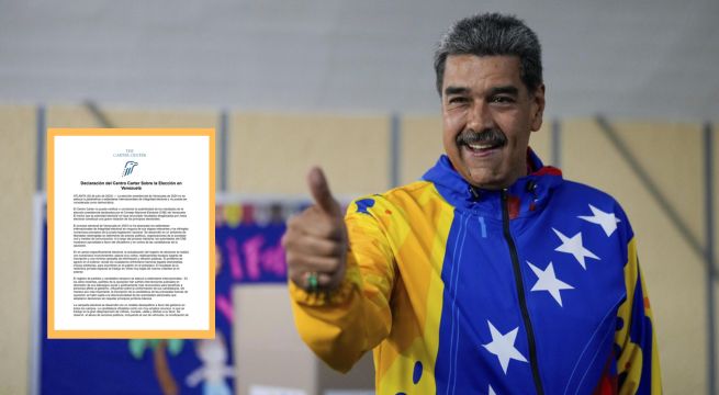 Crisis en Venezuela: Centro Carter señala que elecciones 