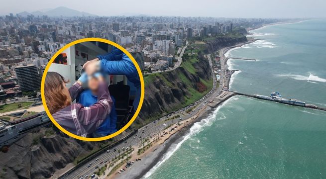 Niño cae de acantilado de la Costa Verde durante desfile escolar