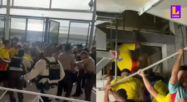 Caótica final de Copa América: golpes, desmayos y niños llorando en los accesos al Hard Rock Stadium