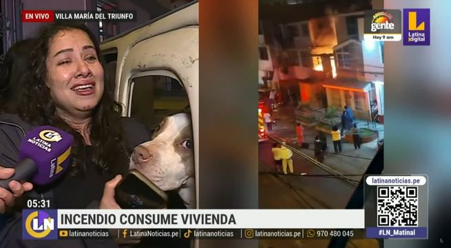 VMT: incendio en casa deja una familia en la calle
