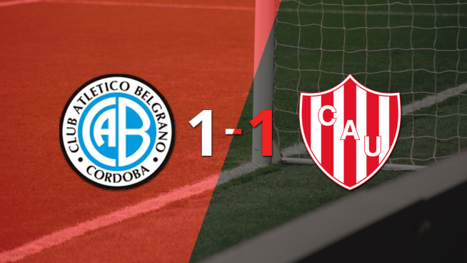 Belgrano empató 1-1 contra Unión sobre el final del partido