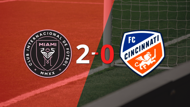 Inter Miami gana 2-0 a FC Cincinnati con doblete de Luis Suárez