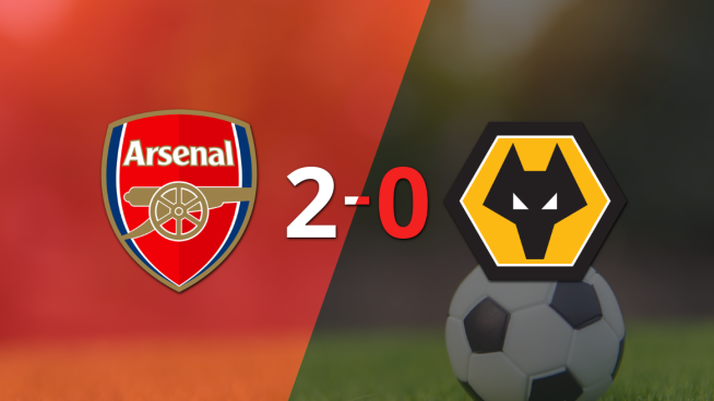Arsenal dominó a Wolverhampton con un 2-0 en un partido electrizante