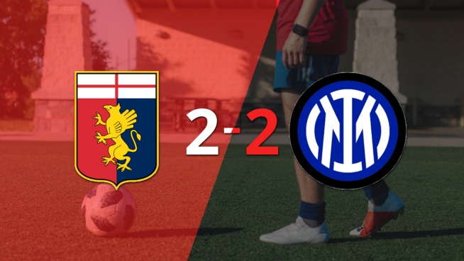 Inter empató con Genoa y Marcus Thuram anotó dos goles