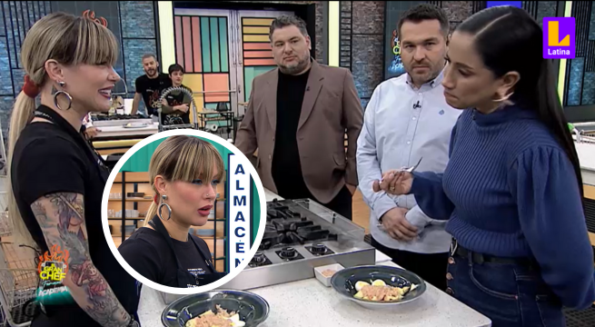 El Gran Chef Famosos: Nelly Rossinelli prueba plato de Leslie Shaw y le recomienda seguir cantando