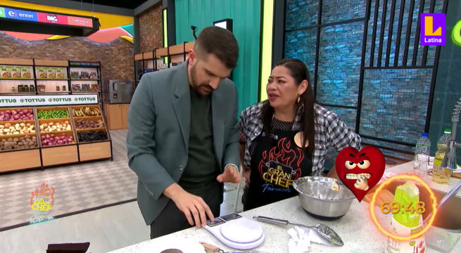 El Gran Chef Famosos: Wendy Menéndez pierde la paciencia con José Peláez: 