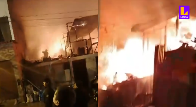 Villa El Salvador: incendio ocasionado por fuegos artificiales deja en la calle a once familias