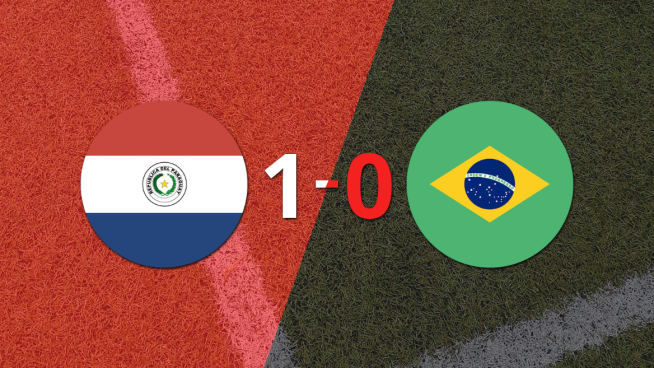 Con un solo gol, Paraguay derrotó a Brasil en el estadio Defensores del Chaco