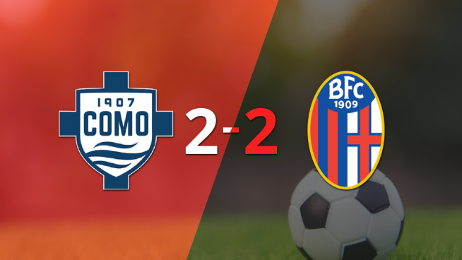 Con un gol agónico, Samuel Iling-Junior sentenció el empate entre Bologna y Como 1907