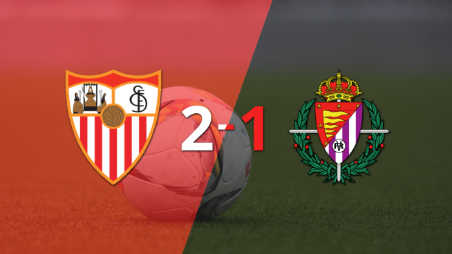 Sevilla asegura la victoria al vencer 2-1 a Valladolid