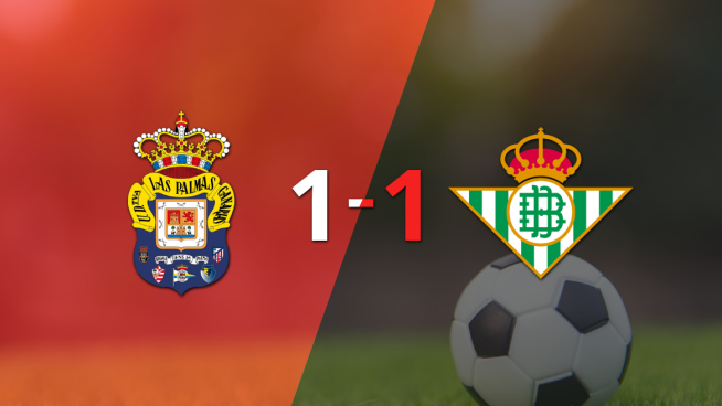 UD Las Palmas y Betis empataron 1 a 1