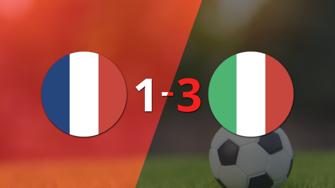 Italia se lo dio vuelta a Francia y le ganó 3 a 1