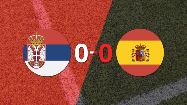 Serbia y España no se sacaron ventaja y terminaron sin goles