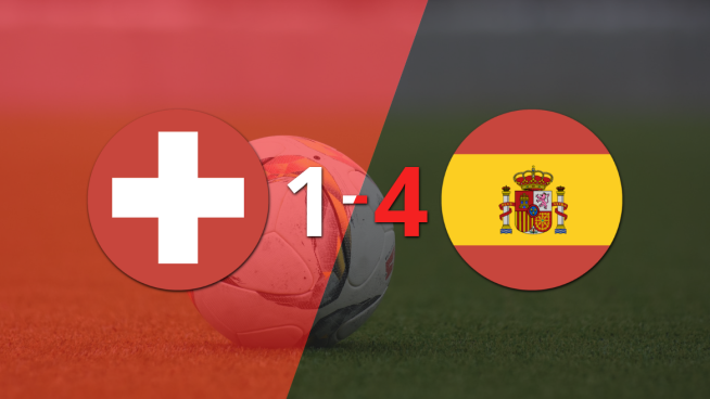 Fabián Ruiz anotó un doblete en la goleada 4-1 de España a Suiza