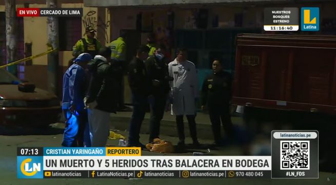 Ataque de sicarios deja dos muerto y cuatro heridos graves en Cercado de Lima