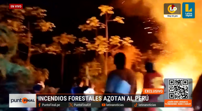 El Perú en llamas: Incendios forestales devastan Amazonas y otras 14 regiones
