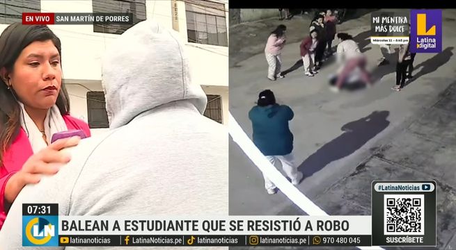 Periodista de Latina Noticias llora en noticiero en vivo tras caso de joven baleado