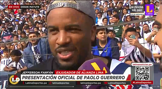 Jefferson Farfán en la presentación de Paolo Guerrero: 
