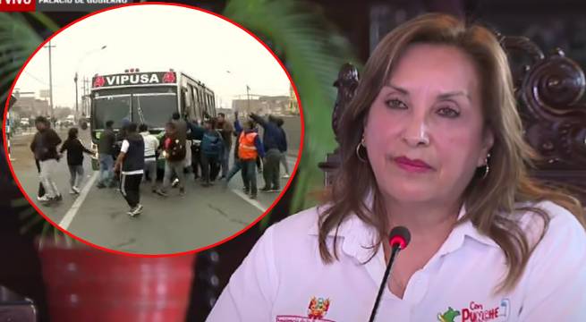 Dina Boluarte a transportistas: 