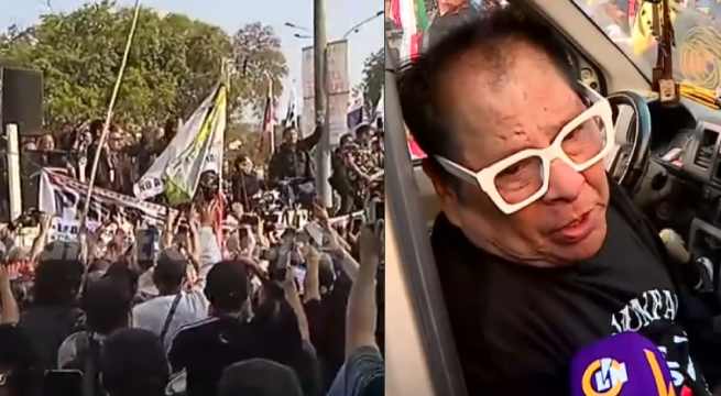 Los Mojarras se unieron al paro y cantaron 