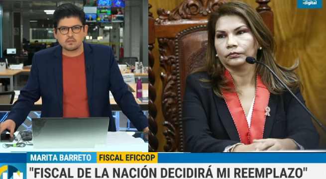 Fiscal Marita Barreto sobre suspensión en su contra: 