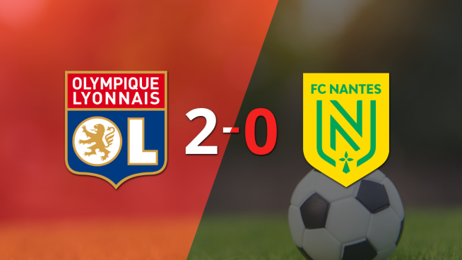 Nantes cayó derrotada ante Olympique Lyon por 2-0