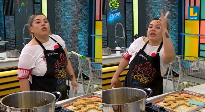 El Gran Chef Famosos: Canchita Centeno se queja por usar mal las medidas de sus dedos