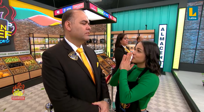 El Gran Chef Famosos: Raysa Ortiz intenta usar sus encantos para pasar seguridad, pero sucede lo impensado