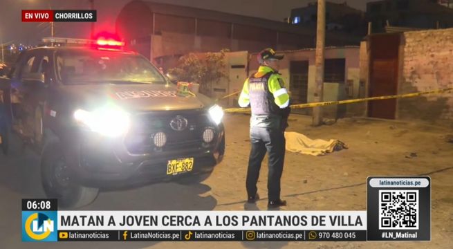 Chorrillos: matan a balazos a hombre de 23 años cerca a los Pantanos de Villa