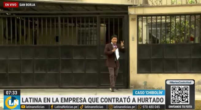 Andrés Hurtado: local de empresa que contrató a 'Chibolín' es una casa