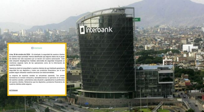 Interbank admite que datos de sus clientes 