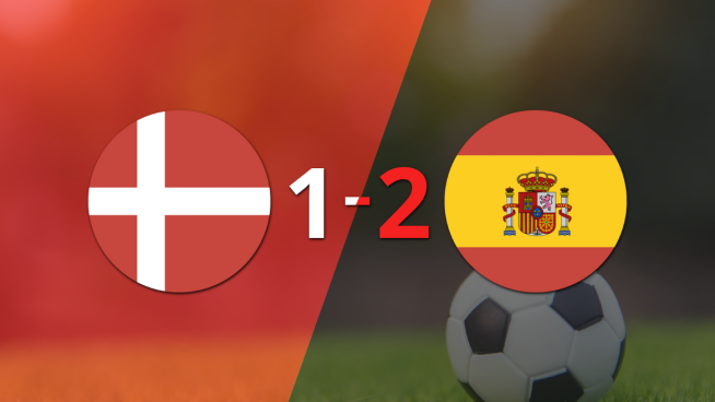 España castigó a Dinamarca con una victoria por 2 a 1