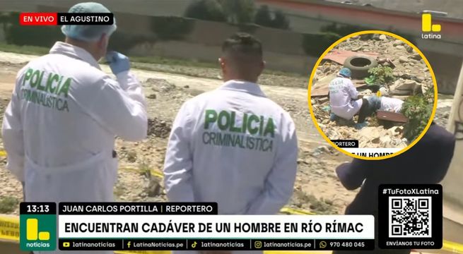 El Agustino: Encuentran cadáver de un hombre en el Río Rímac [VIDEO]