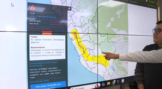 ¡Atención! Fuertes lluvias se esperan esta semana en 8 regiones, advierte Senamhi
