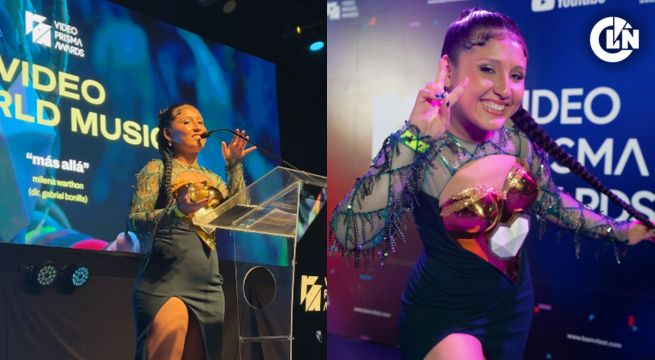 ¡Milena Warthon brilla en Argentina! Cantante ganó en los Video Prisma Awards con su videoclip 