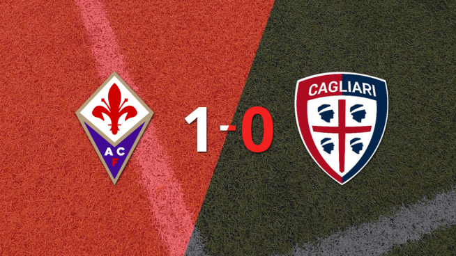Con un solo gol, Fiorentina derrotó a Cagliari en el estadio Artemio Franchi
